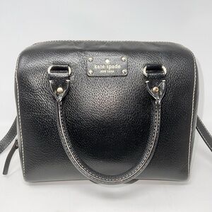 Kate spade  Black Leather Satchel Handbag /crossbody
